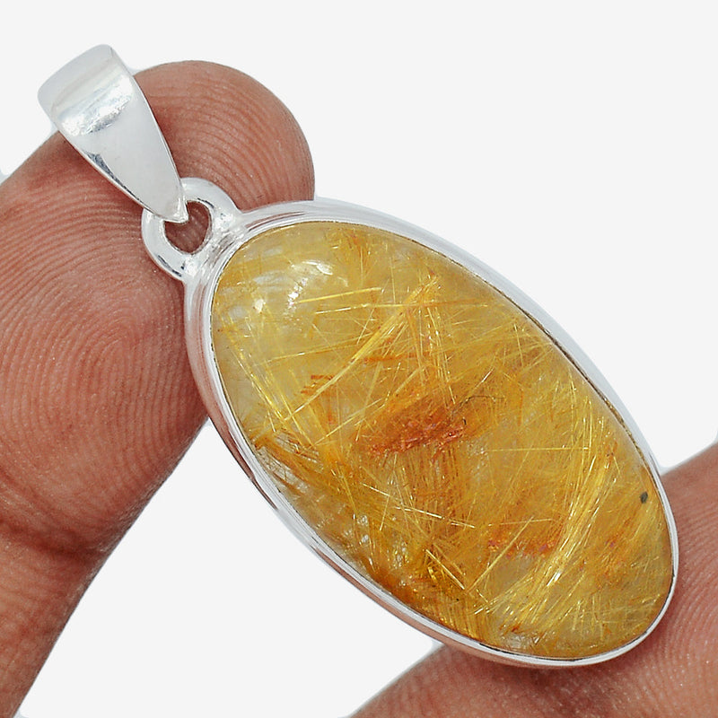 1.7" Golden Rutile Pendants - GRUP2112