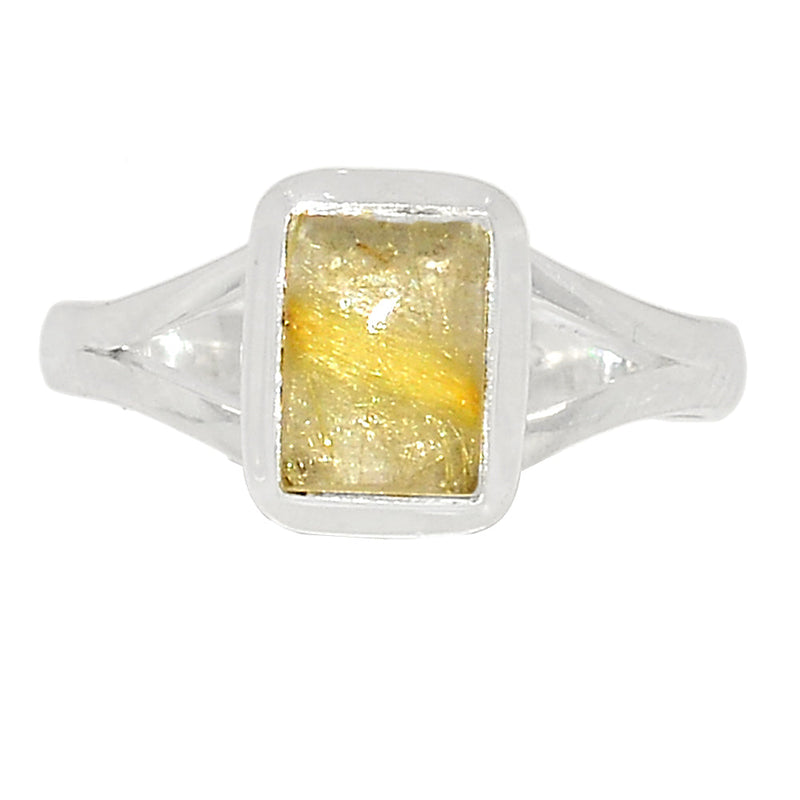 Small Plain - Golden Rutile Ring - GRUR1506