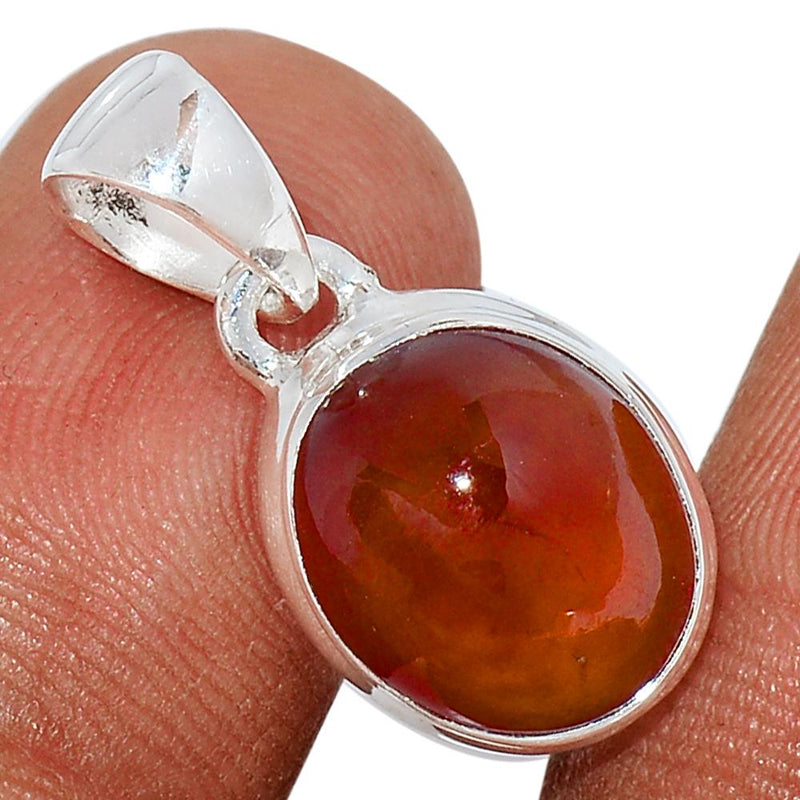 0.8" Hessonite Garnet Cab Pendants - HGCP129