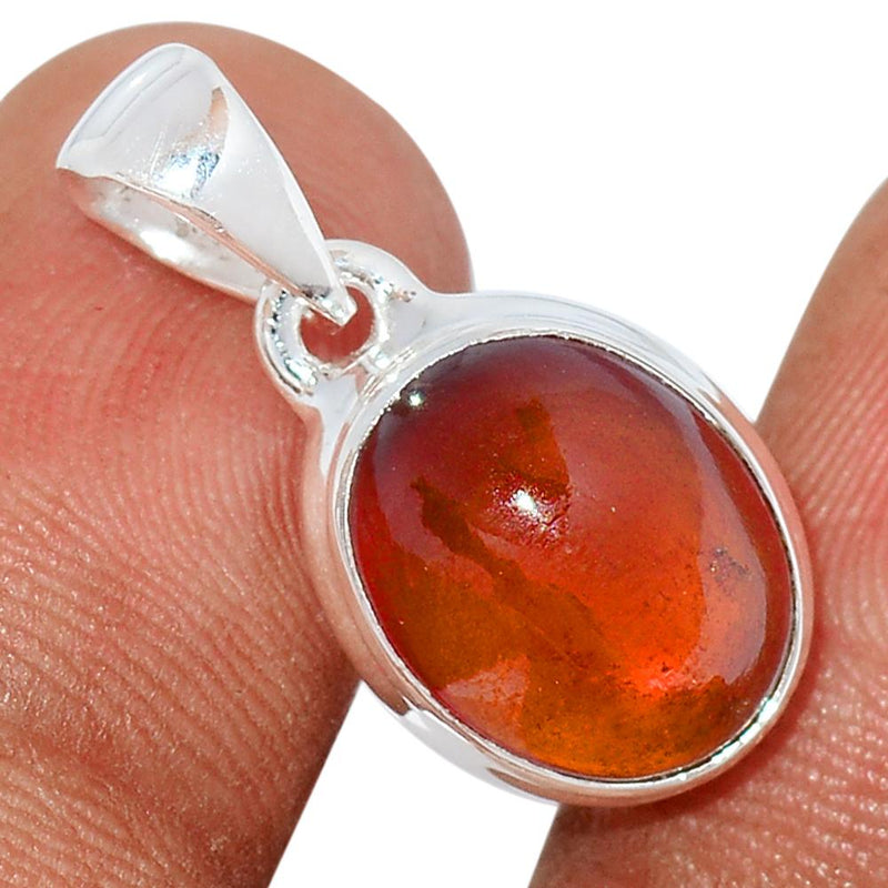 0.8" Hessonite Garnet Cab Pendants - HGCP133