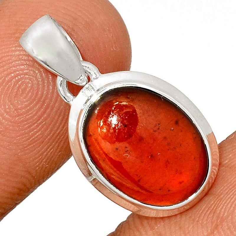 1" Hessonite Garnet Cabochon Pendants - HGCP146