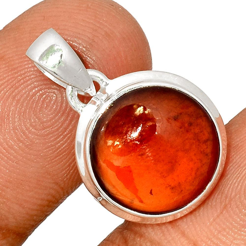 1" Hessonite Garnet Cabochon Pendants - HGCP150