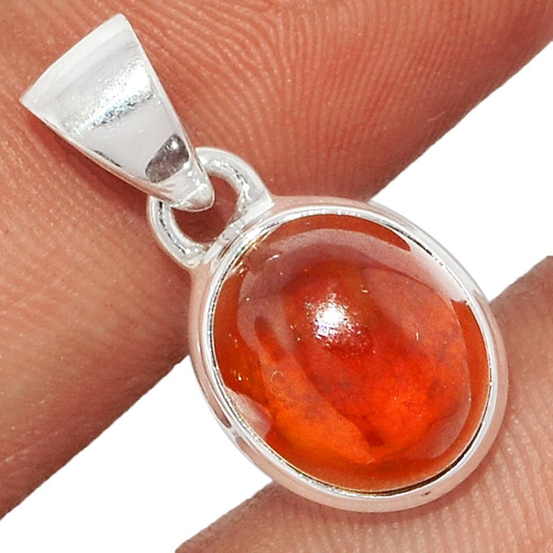 0.8" Hessonite Garnet Cabochon Pendants - HGCP189