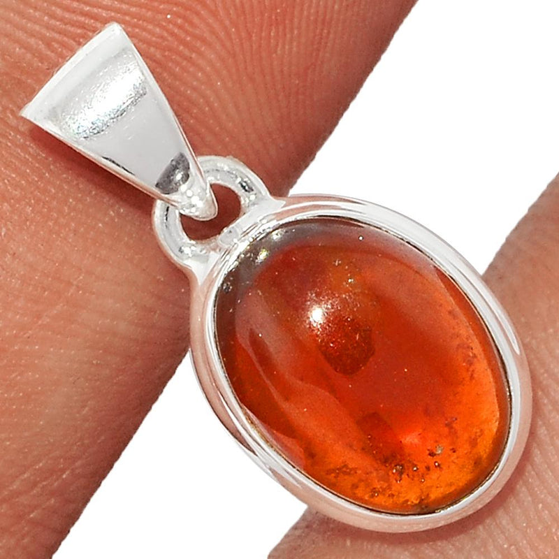 1" Hessonite Garnet Cabochon Pendants - HGCP223