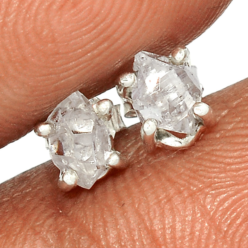 Claw - Herkimer Diamond Studs - HKDS555