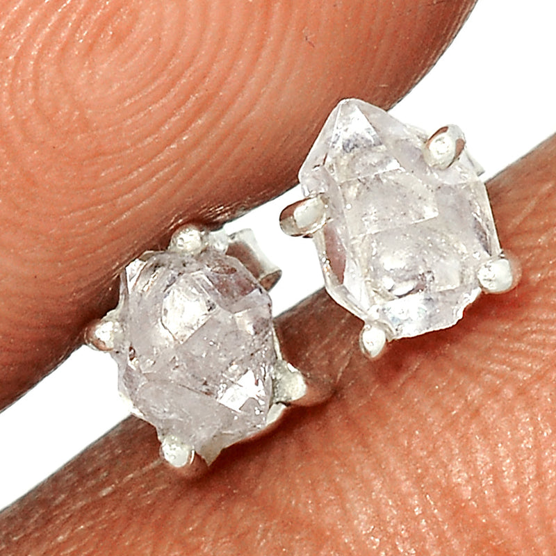 Claw - Herkimer Diamond Studs - HKDS571