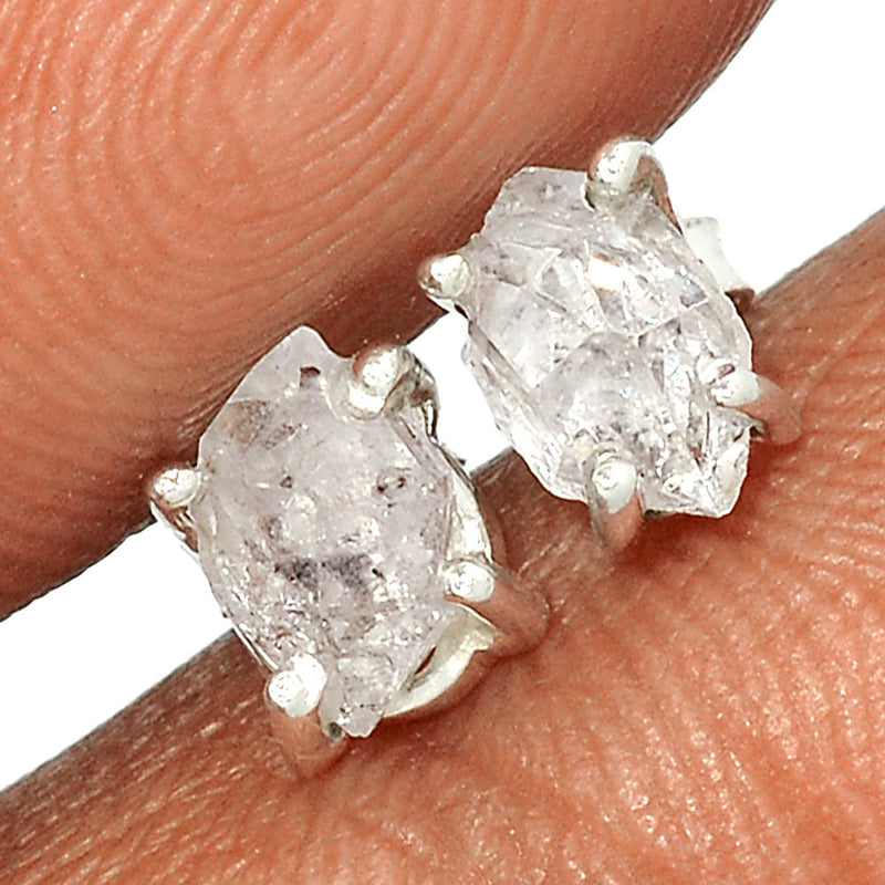 Claw - Herkimer Diamond Studs - HKDS572