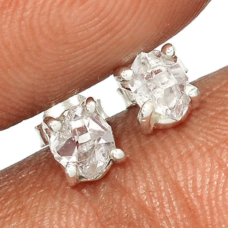 Claw - Herkimer Diamond Studs - HKDS574