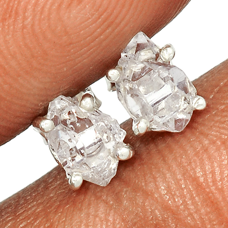 Claw - Herkimer Diamond Studs - HKDS577