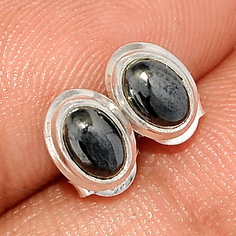 Hematite Studs - HMTS96