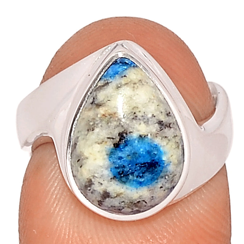 Solid - K2 Blue - Azurite In Quartz Ring - K2R1003