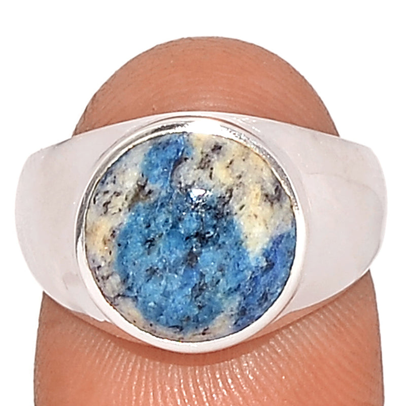 Solid - K2 Blue - Azurite In Quartz Ring - K2R1019