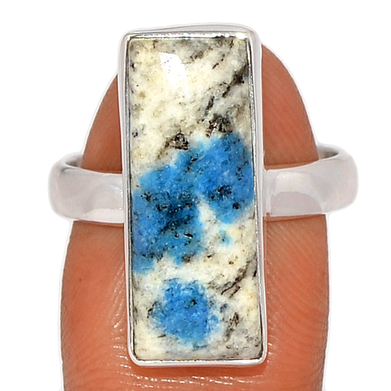 K2 Blue - Azurite In Quartz Ring - K2R1035