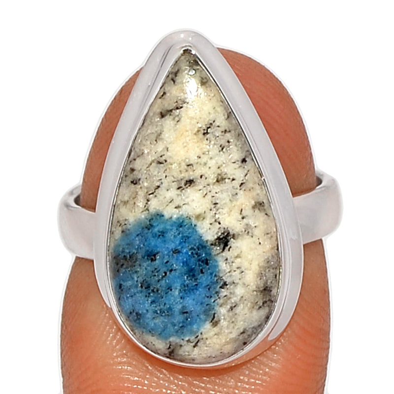 K2 Blue - Azurite In Quartz Ring - K2R1036