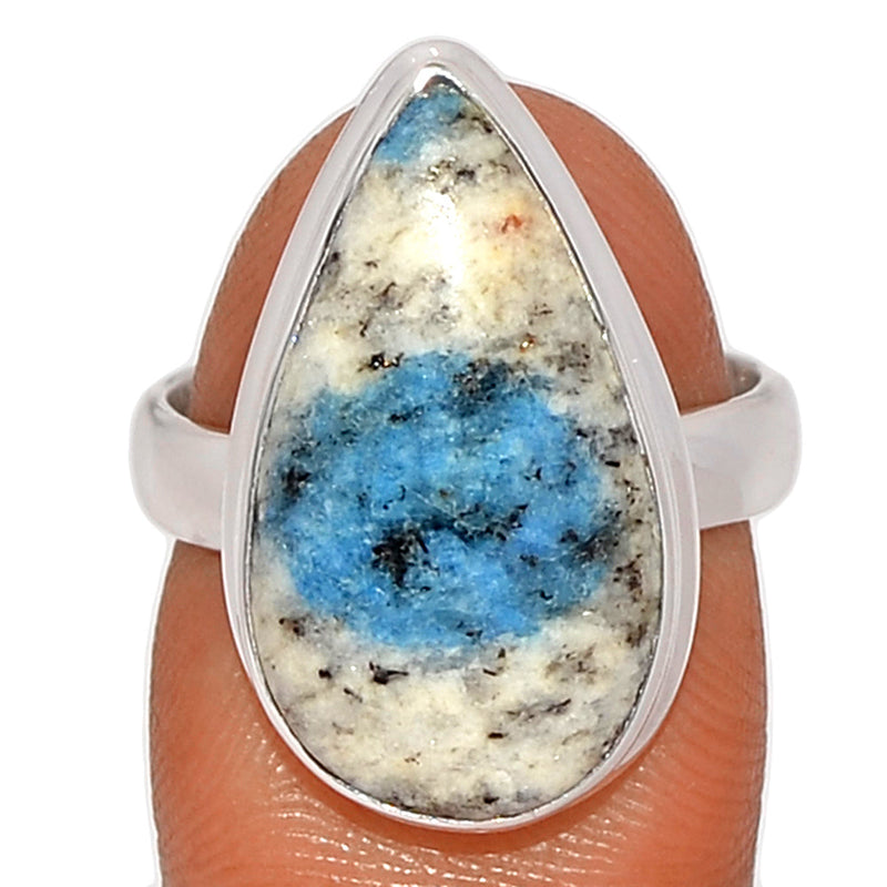 K2 Blue - Azurite In Quartz Ring - K2R1039