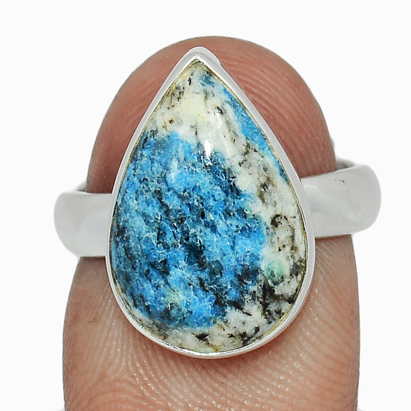 K2 Blue - Azurite In Quartz Ring - K2R1150