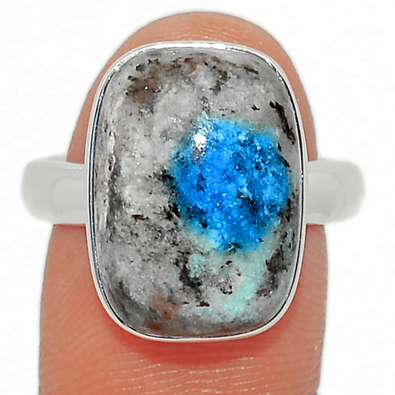 K2 Blue - Azurite In Quartz Ring - K2R832