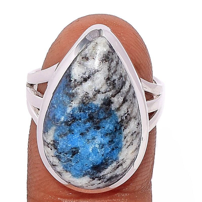 K2 Blue - Azurite In Quartz Ring - K2R895