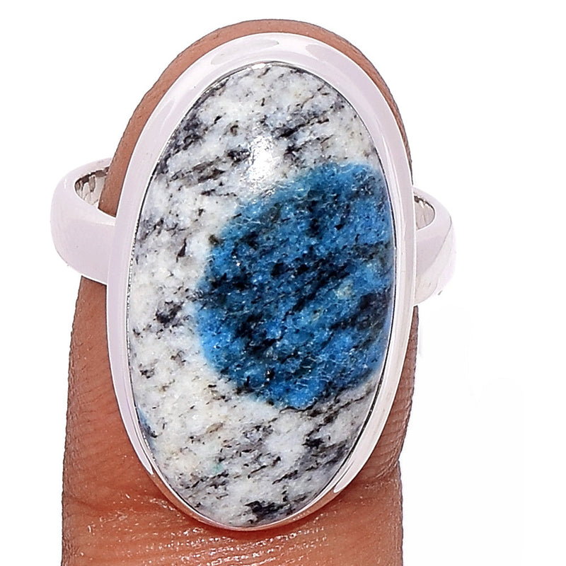 K2 Blue - Azurite In Quartz Ring - K2R902