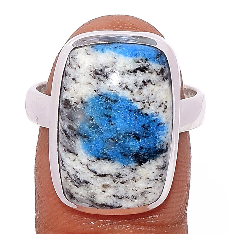 K2 Blue - Azurite In Quartz Ring - K2R906