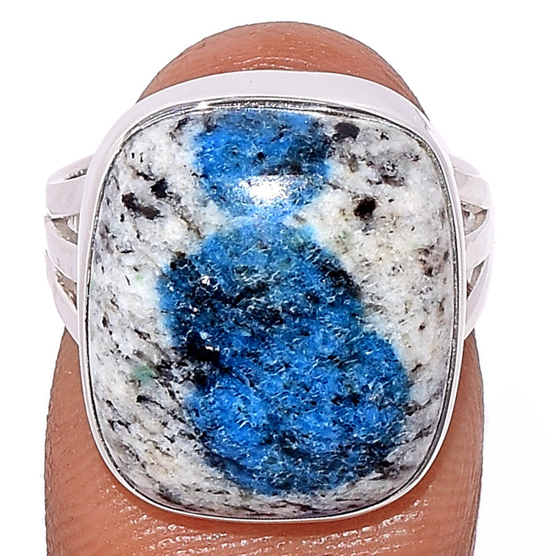 K2 Blue - Azurite In Quartz Ring - K2R915