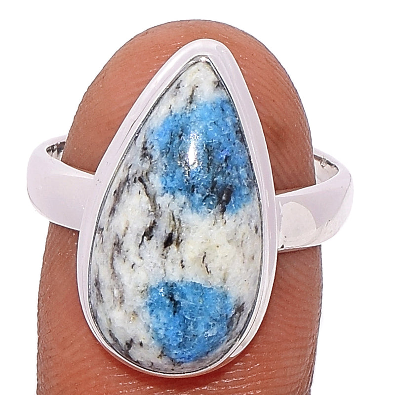 K2 Blue - Azurite In Quartz Ring - K2R931