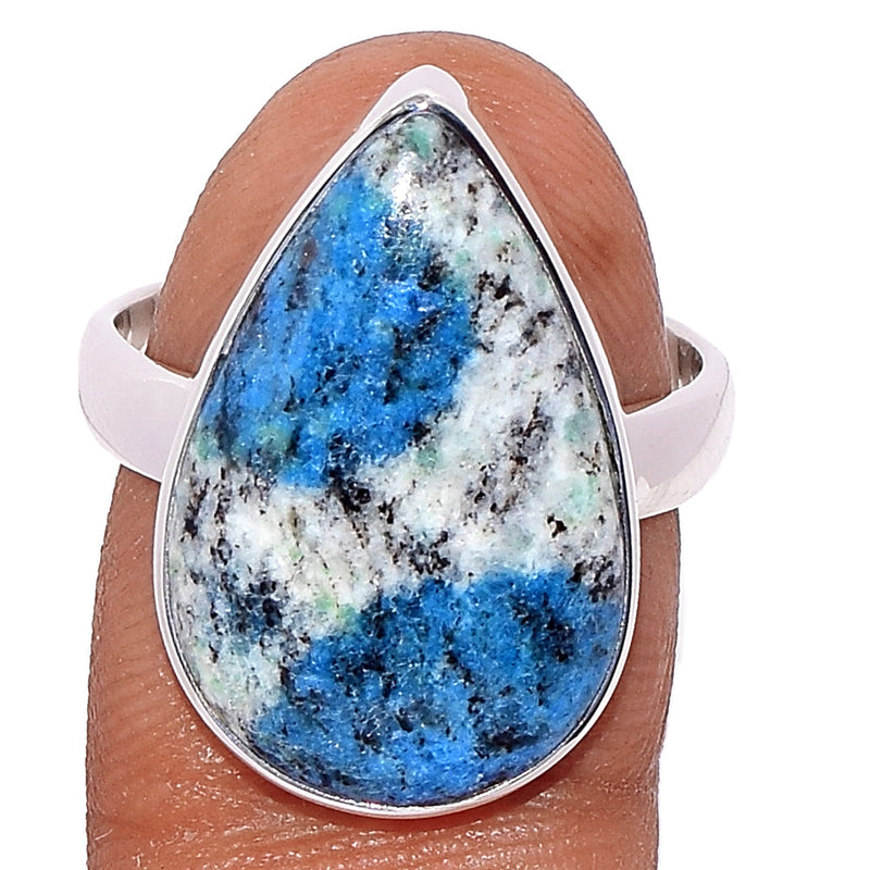 K2 Blue - Azurite In Quartz Ring - K2R933