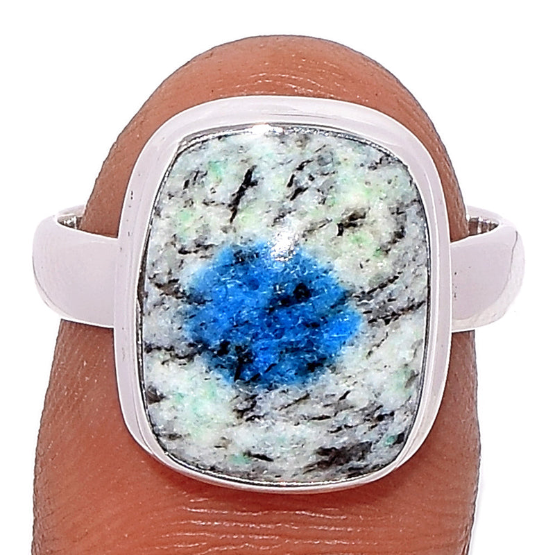 K2 Blue - Azurite In Quartz Ring - K2R936