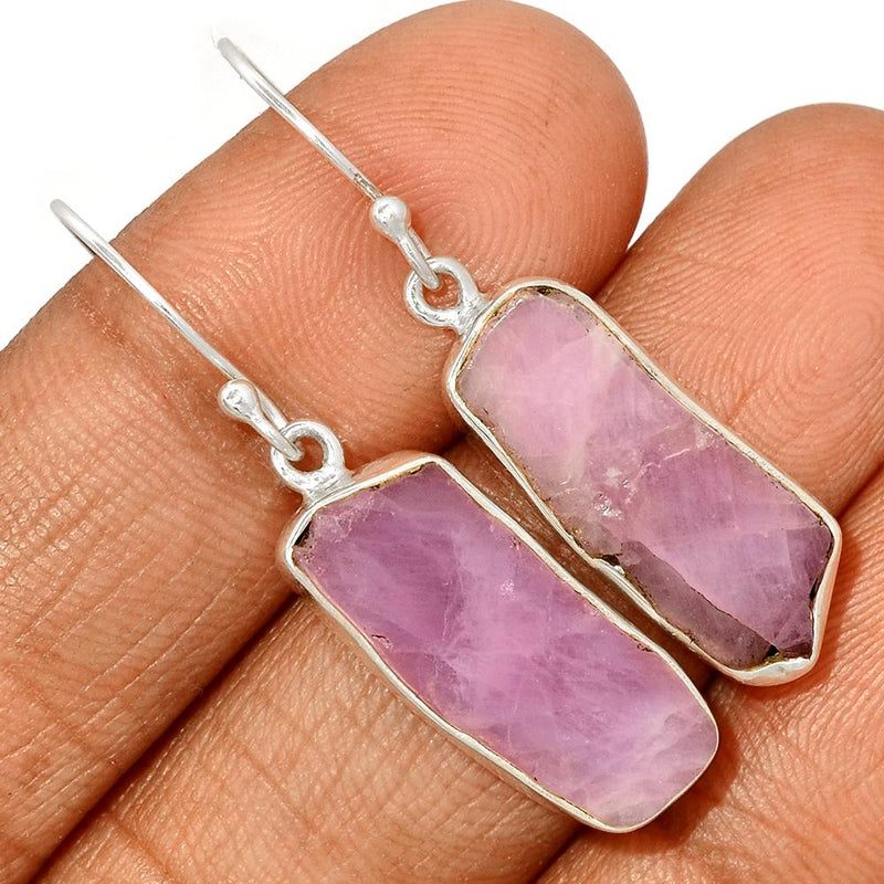 1.6" Kunzite Slice Earrings - KZSE1