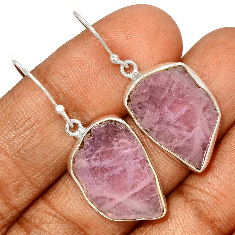 1.6" Kunzite Slice Earrings - KZSE6