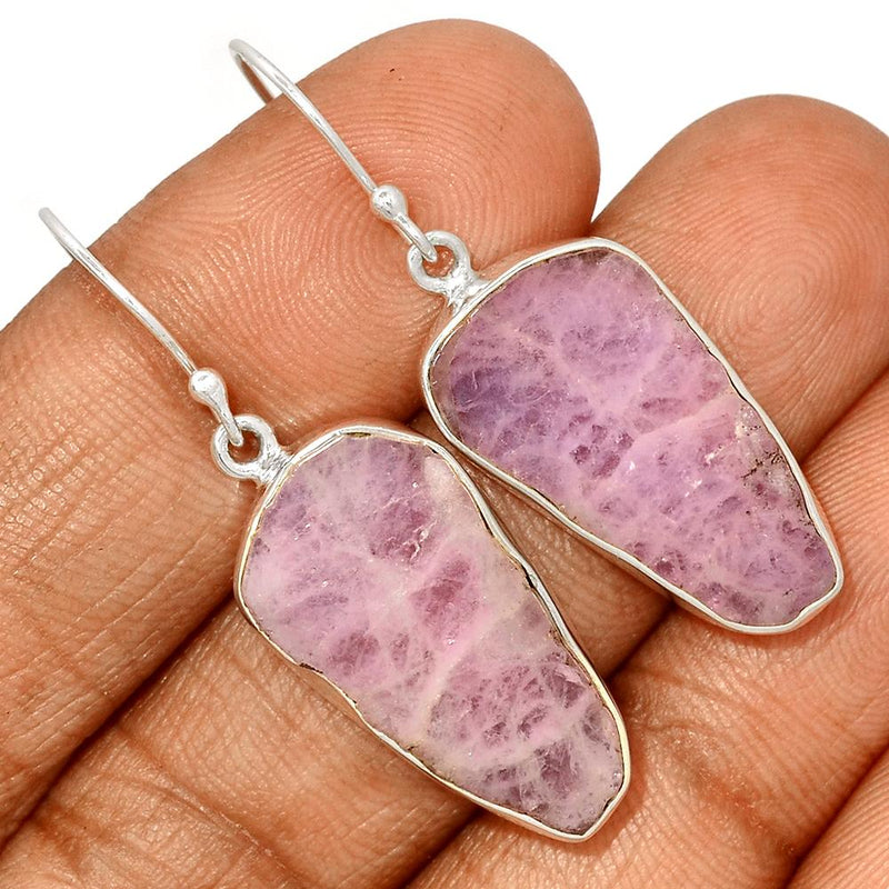 1.7" Kunzite Slice Earrings - KZSE7