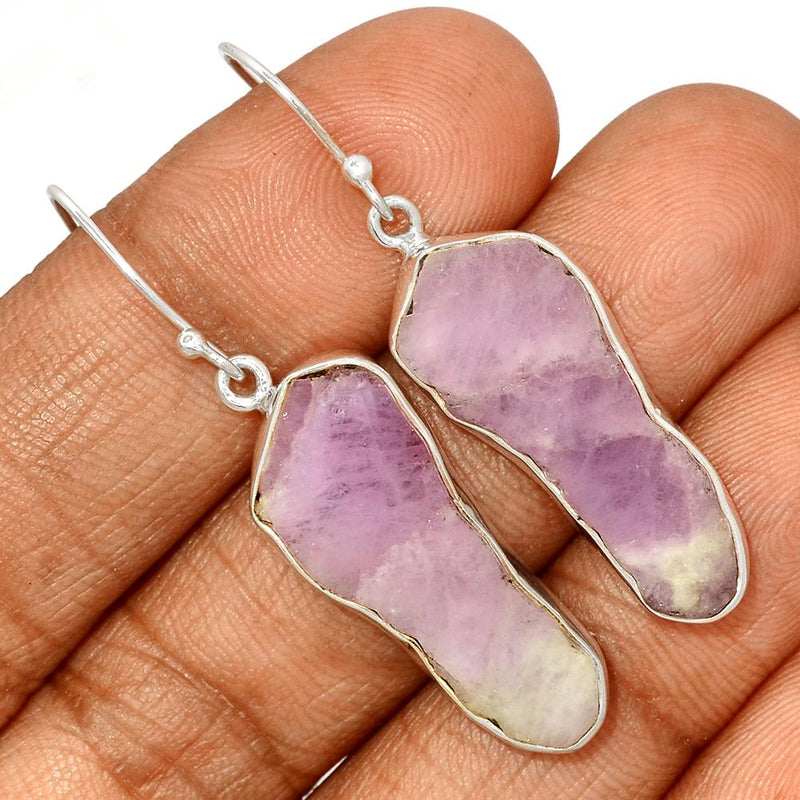 1.8" Kunzite Slice Earrings - KZSE8