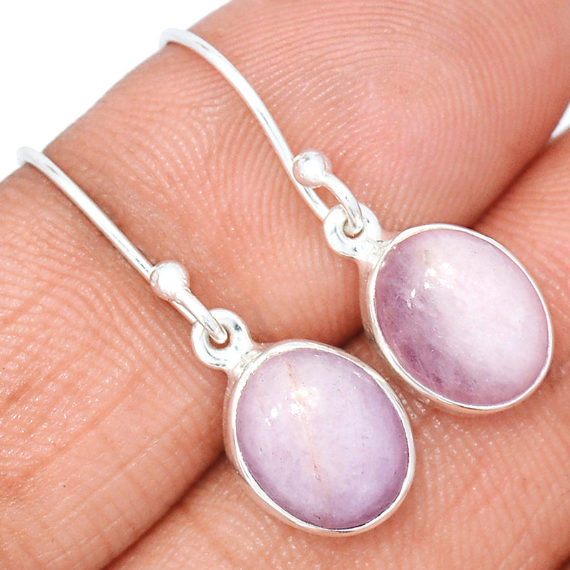 1.1" Kunzite Cabochon Earrings - KZTE95