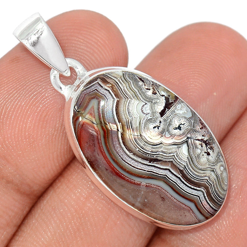 1.5" Laguna Lace Agate Pendants - LLAP1905