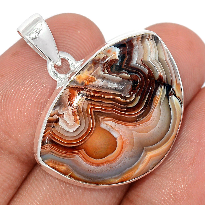 1.3" Laguna Lace Agate Pendants - LLAP1908