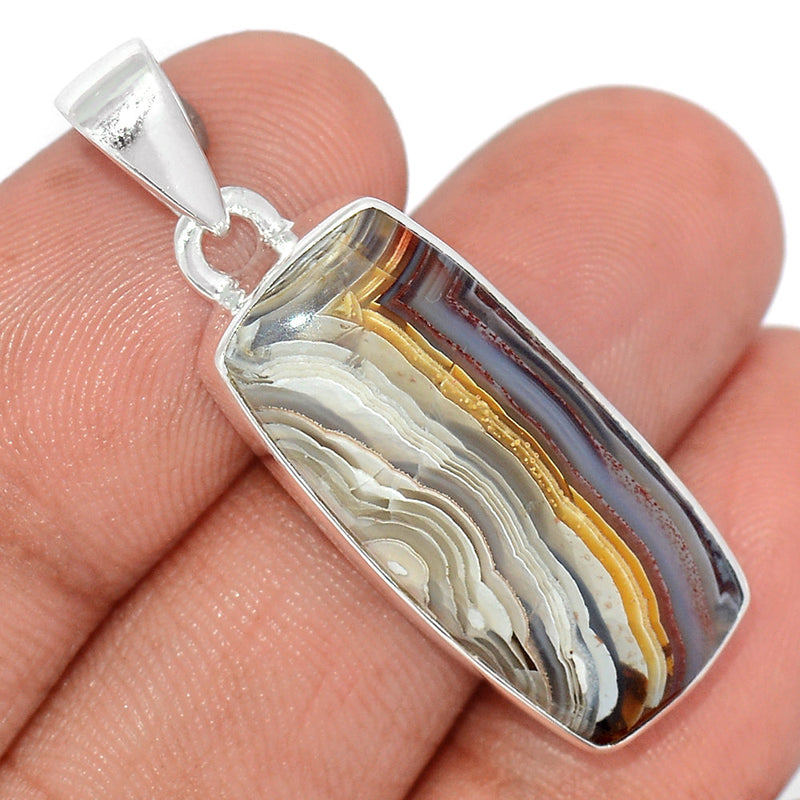 1.5" Laguna Lace Agate Pendants - LLAP1925