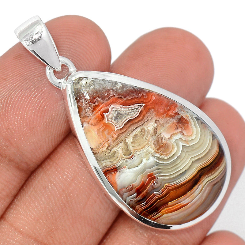 1.7" Laguna Lace Agate Pendants - LLAP1929