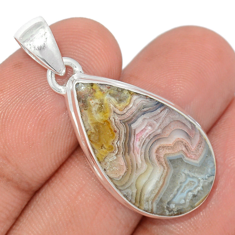 1.5" Laguna Lace Agate Pendants - LLAP1931