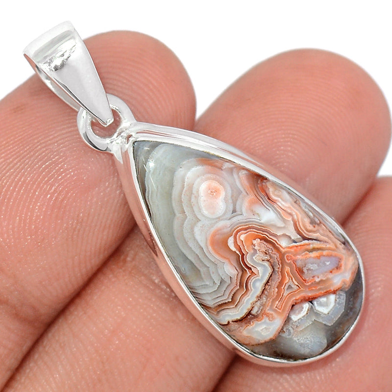 1.5" Laguna Lace Agate Pendants - LLAP1942