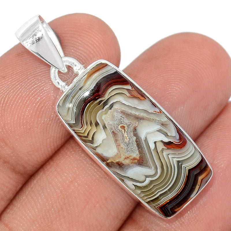 1.5" Laguna Lace Agate Pendants - LLAP1945