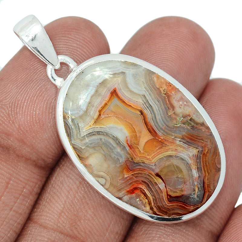 1.7" Laguna Lace Agate Pendants - LLAP1991