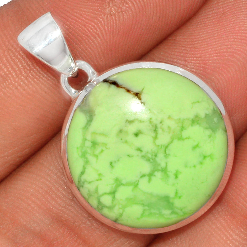 1.2" Citron Chrysoprase From Min Chrysoprase Pendants - LMCP179