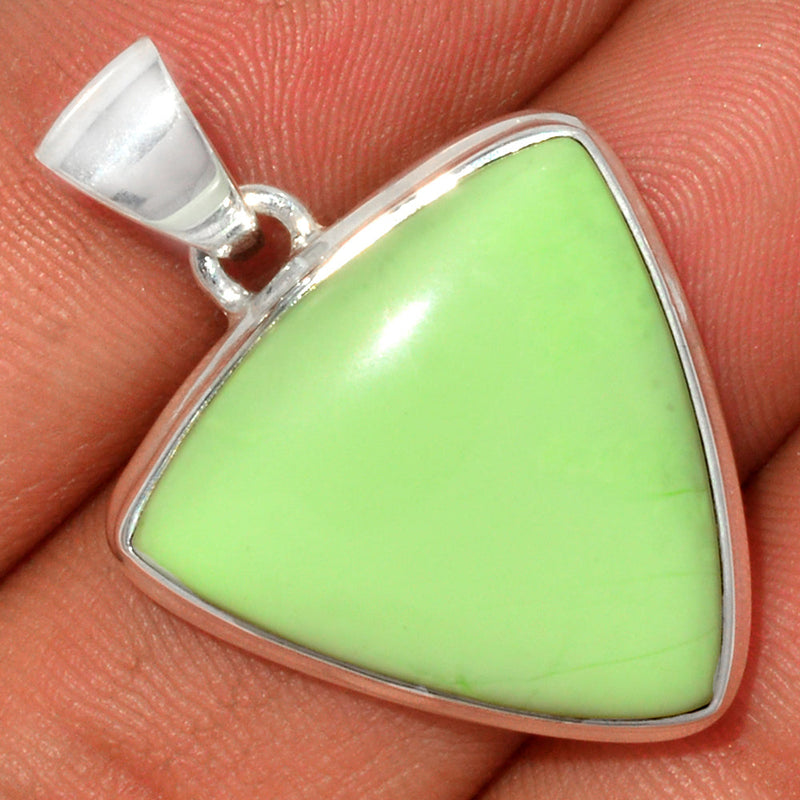 1.2" Citron Chrysoprase From Min Chrysoprase Pendants - LMCP187