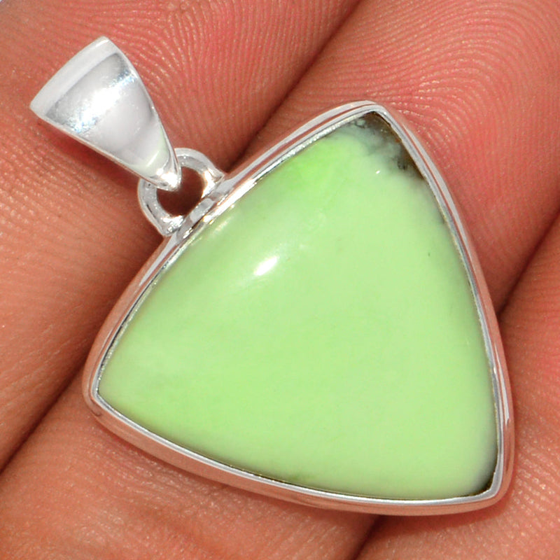 1.3" Citron Chrysoprase From Min Chrysoprase Pendants - LMCP196