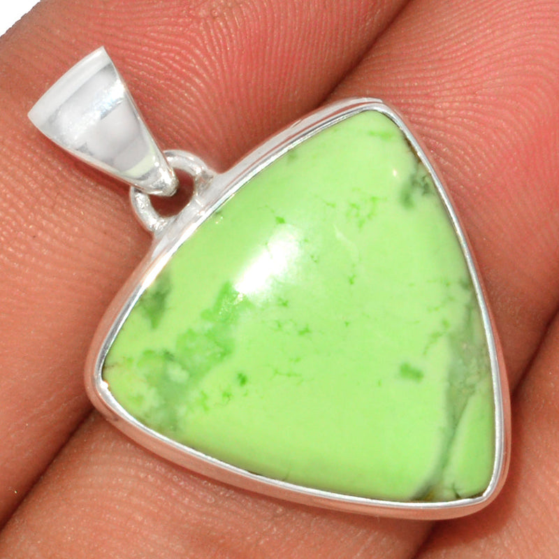 1.2" Citron Chrysoprase From Min Chrysoprase Pendants - LMCP210