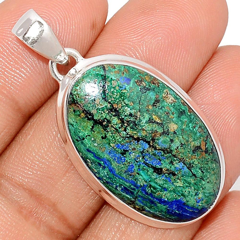 1.6" Malachite In Azurite Pendants - MAZP883