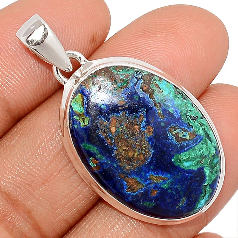 1.6" Malachite In Azurite Pendants - MAZP899