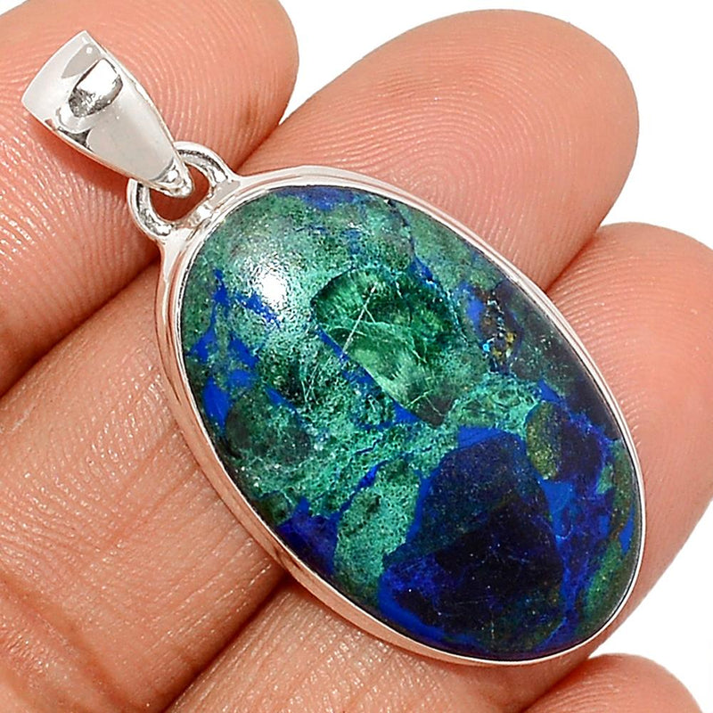 1.6" Malachite In Azurite Pendants - MAZP900