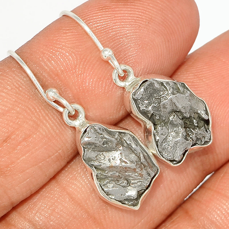 1.2" Meteorite Campo Del Cielo Earrings - MCDE583