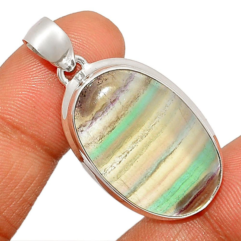 1.6" Rainbow Fluorite Pendants - MFCP1164